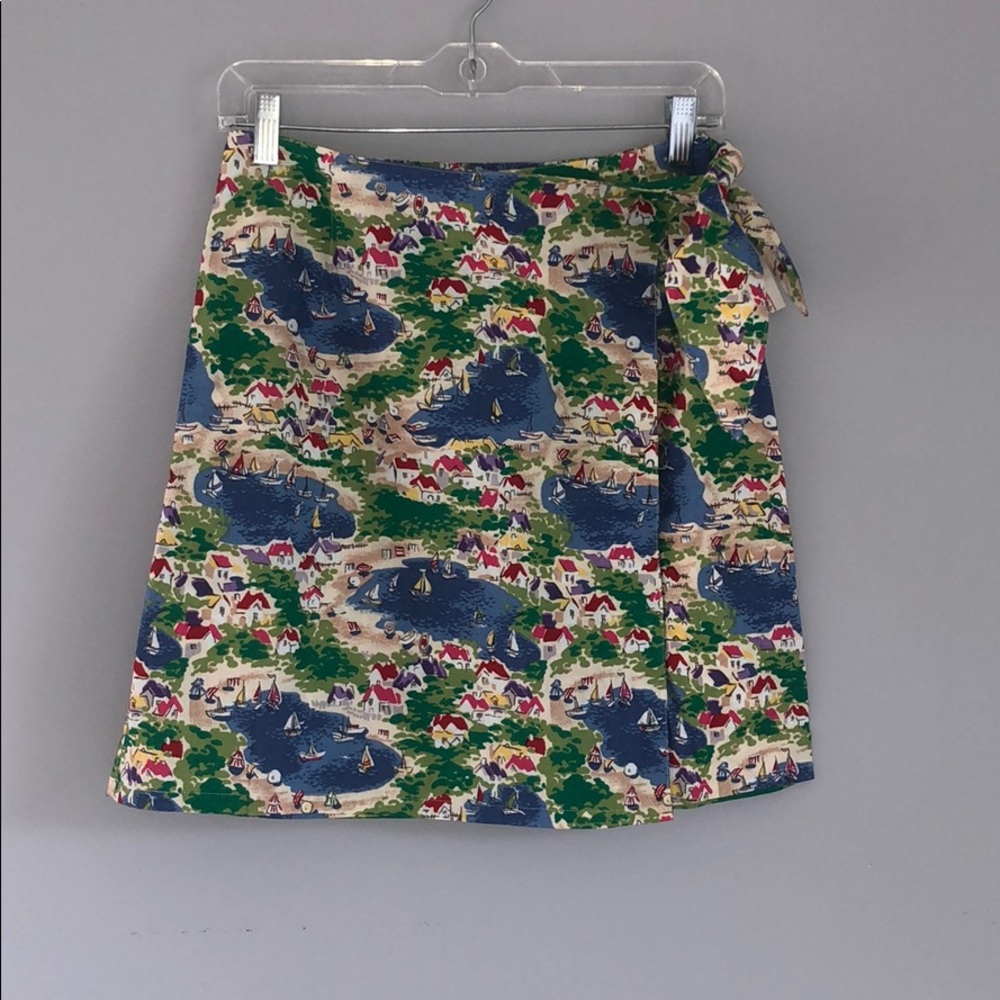 NWT Talbots Women’s Pencil Wrap Skirt Print 8